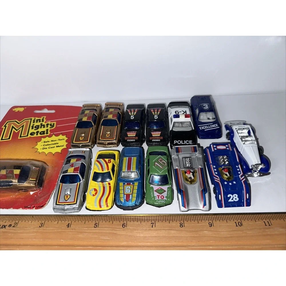 Lot of 14‎ Mini Mighty Metals (and Others)Die Cast Loose - Excellent Condition!